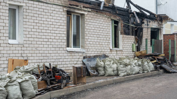 Professional Fire Damage Removal technician working in Prosper, TX